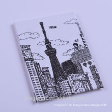OEM direkt Bleistift Skizze tokyo Turm Design Japan Touristen Souvenir Zinn Platte Kühlschrankmagnete für Supermarkt